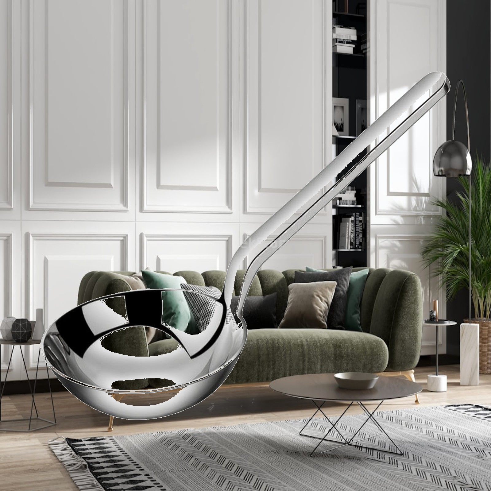 Home Cooking Utensils - Soup Ladle One-Piece Soup Ladle with