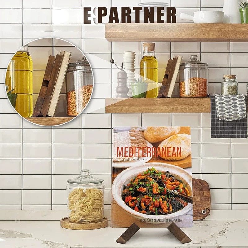 Wooden Cookbook Stand Handmade - Home Cooking Menu recension och pris