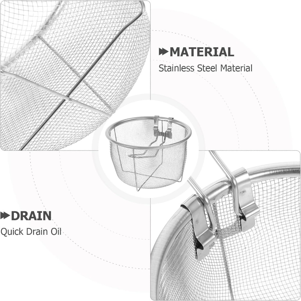 Round Fry Basket with Folding  - Home Cooking Restaurant recension och pris