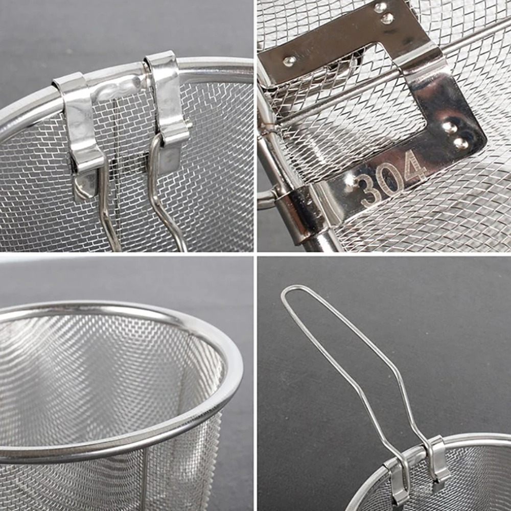 Round Fry Basket with Folding  - Home Cooking Restaurant recension och pris