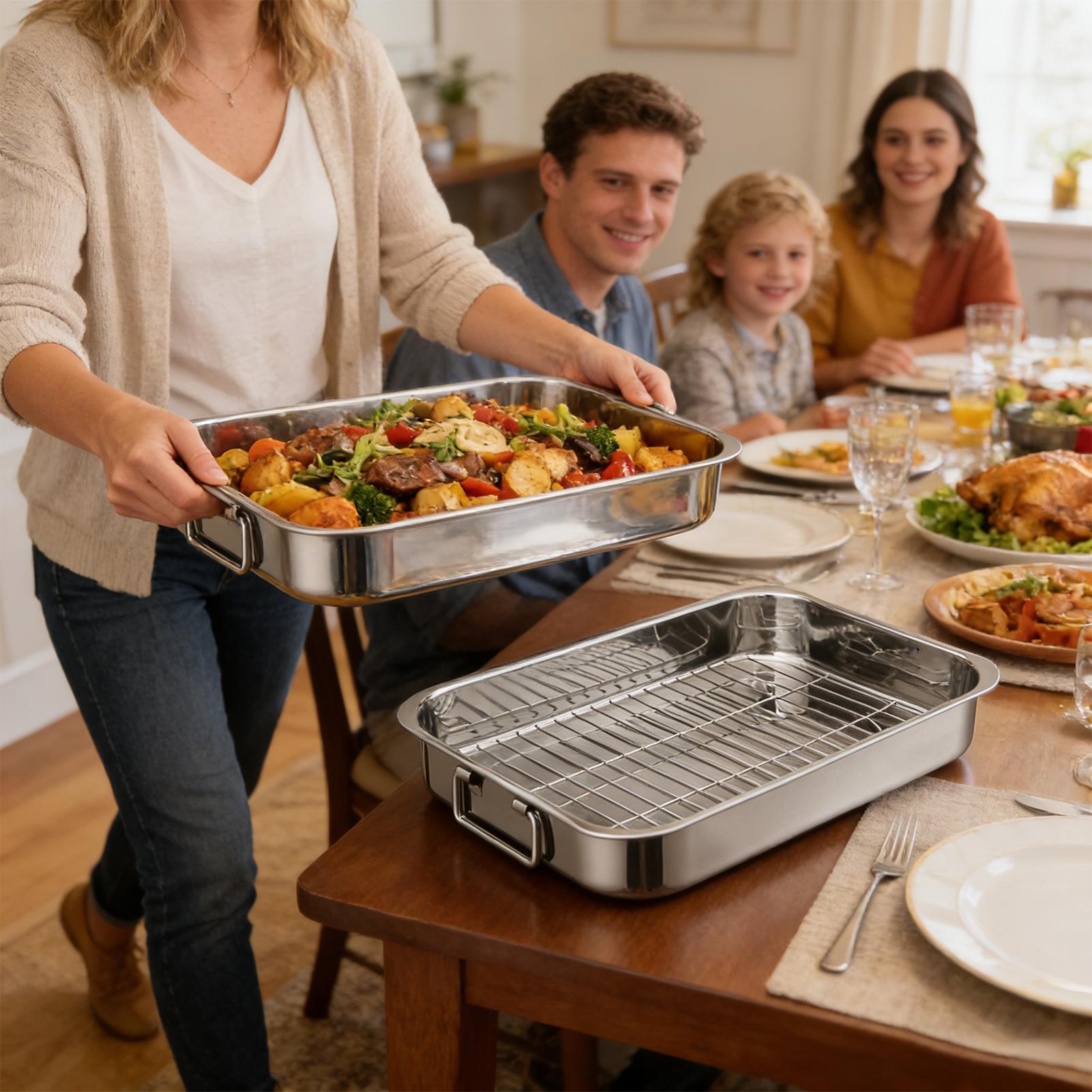 42cm Roasting Pan With Rack St - Home Cooking Utensils recension och pris