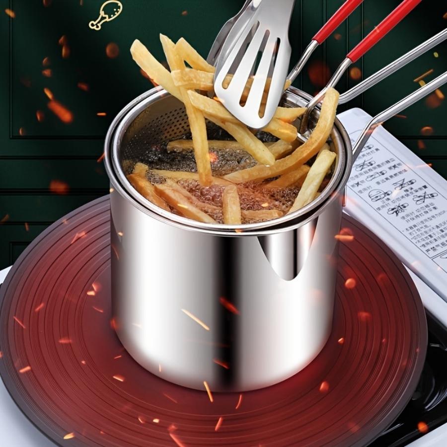Compact Stainless Steel Deep F - Home Cooking Utensils recension och pris