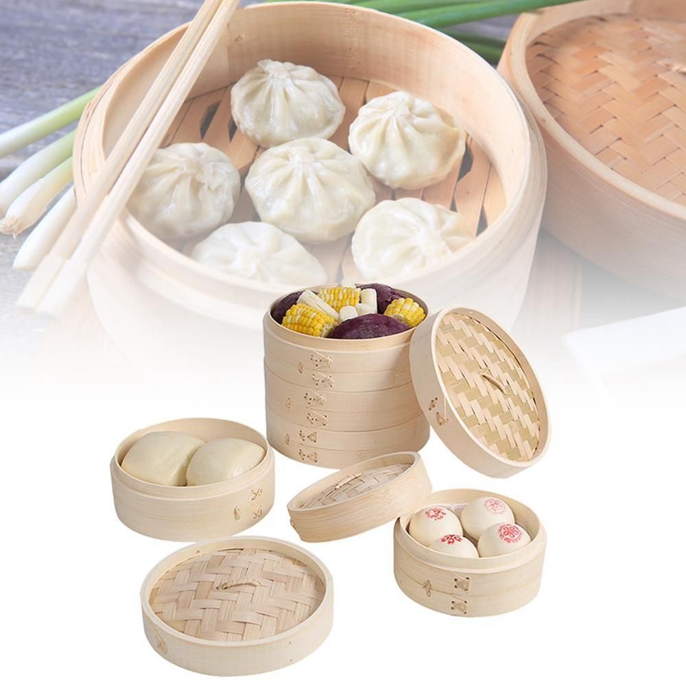 Chinese Dumplings Kitchen with - Steamer Bamboo Set recension och pris