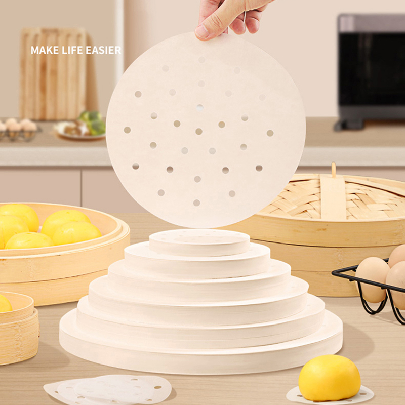 50/100pcs Bamboo Steamer Paper - Steamer Bamboo Set recension och pris